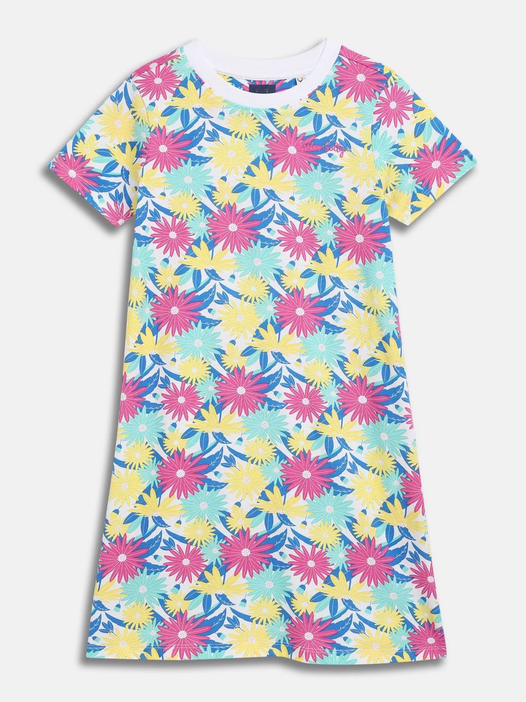 Allen Solly Junior Girls Floral Print T-shirt Dress