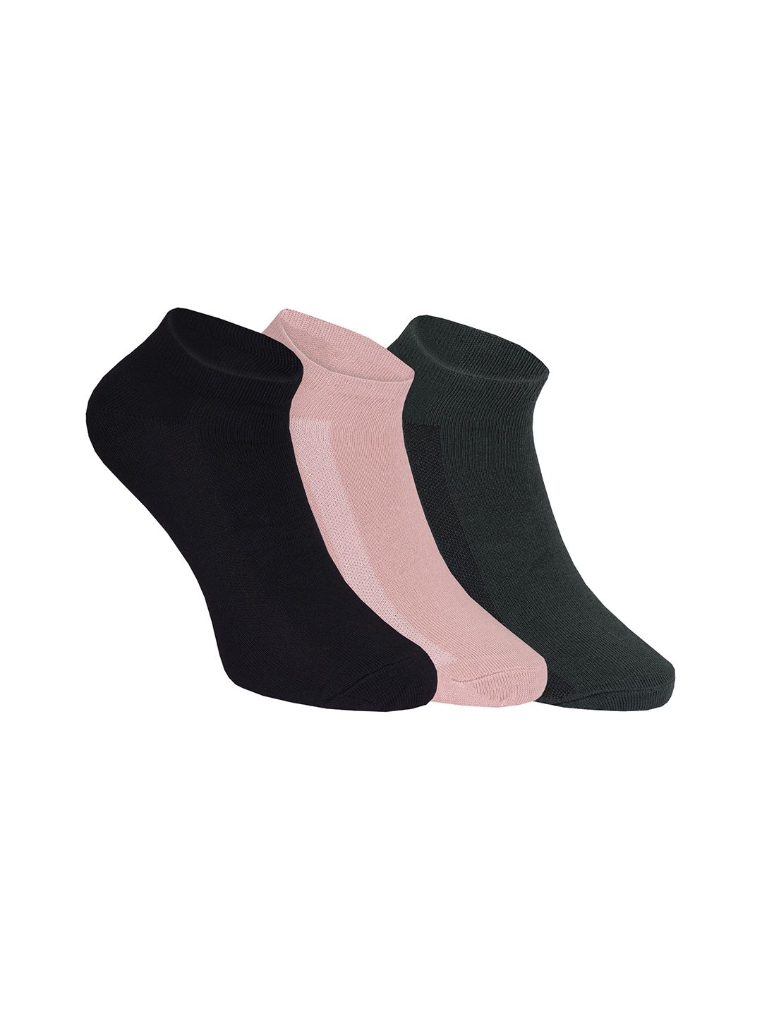 SOXVIEW Pack of 3 Solid Ankle Length socks