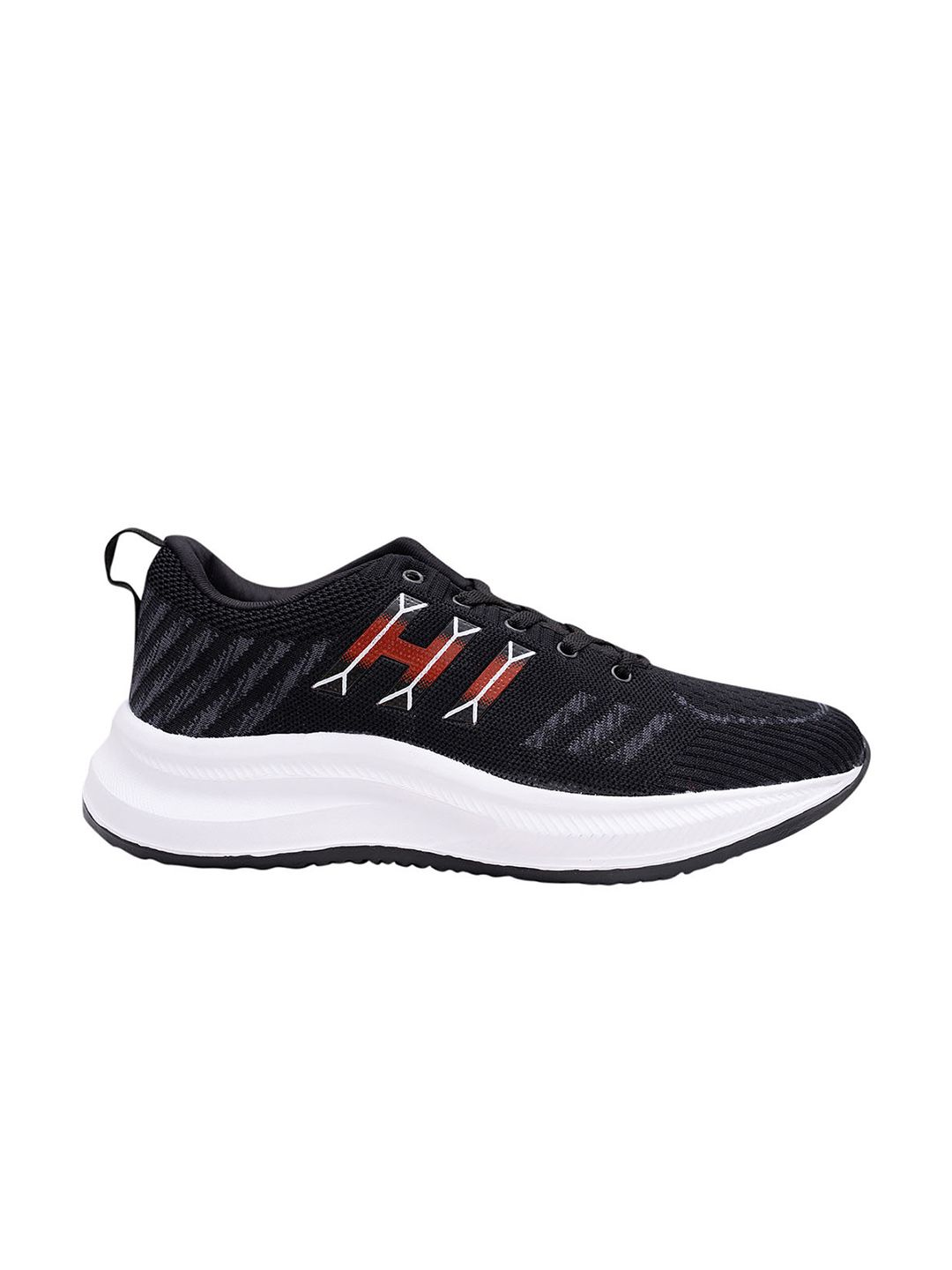FEET FIRST Men Black Textured Leather Sneakers