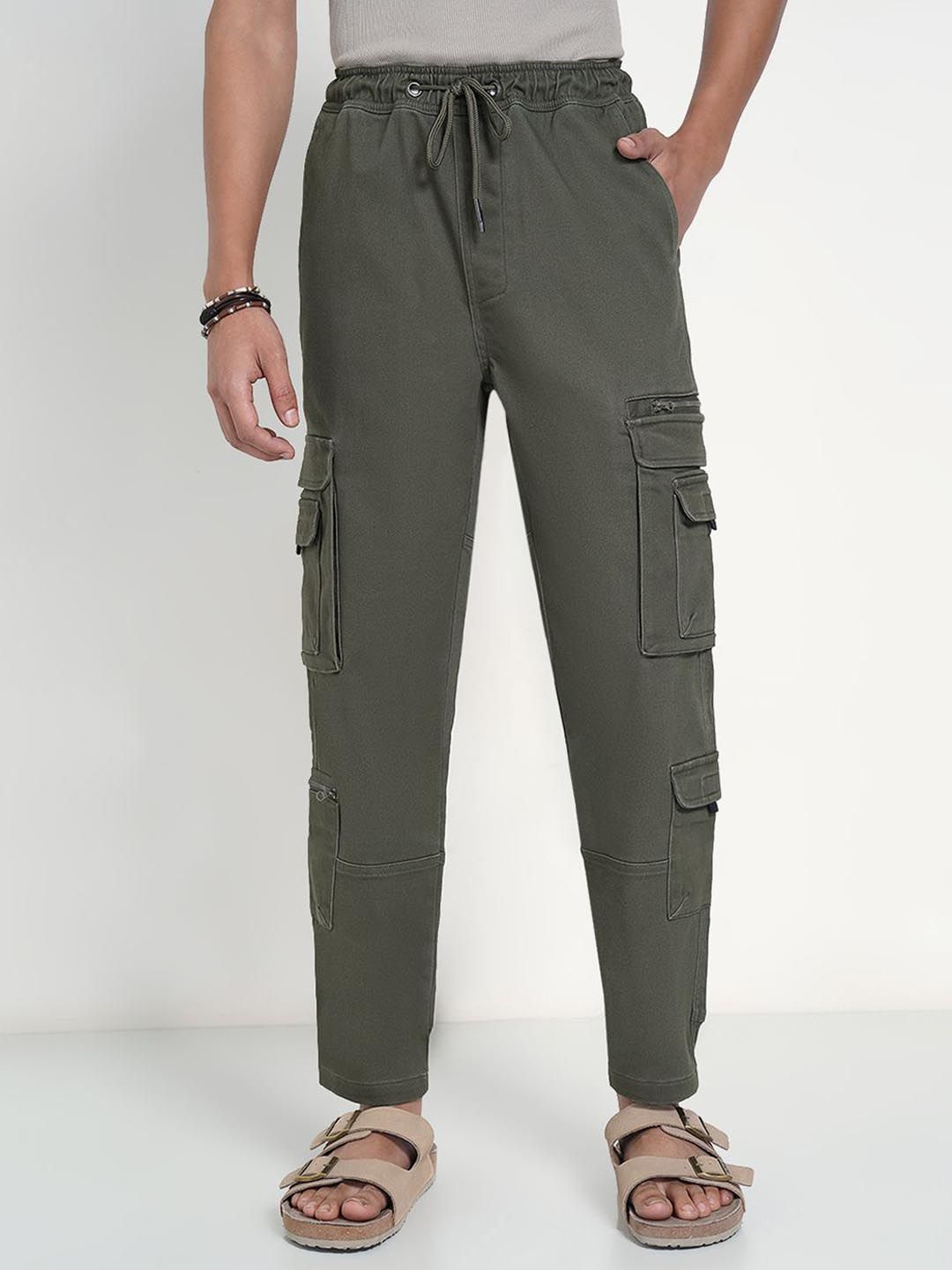7 Alt by Pantaloons Men Regular Fit Mid-Rise Cargos Trouser