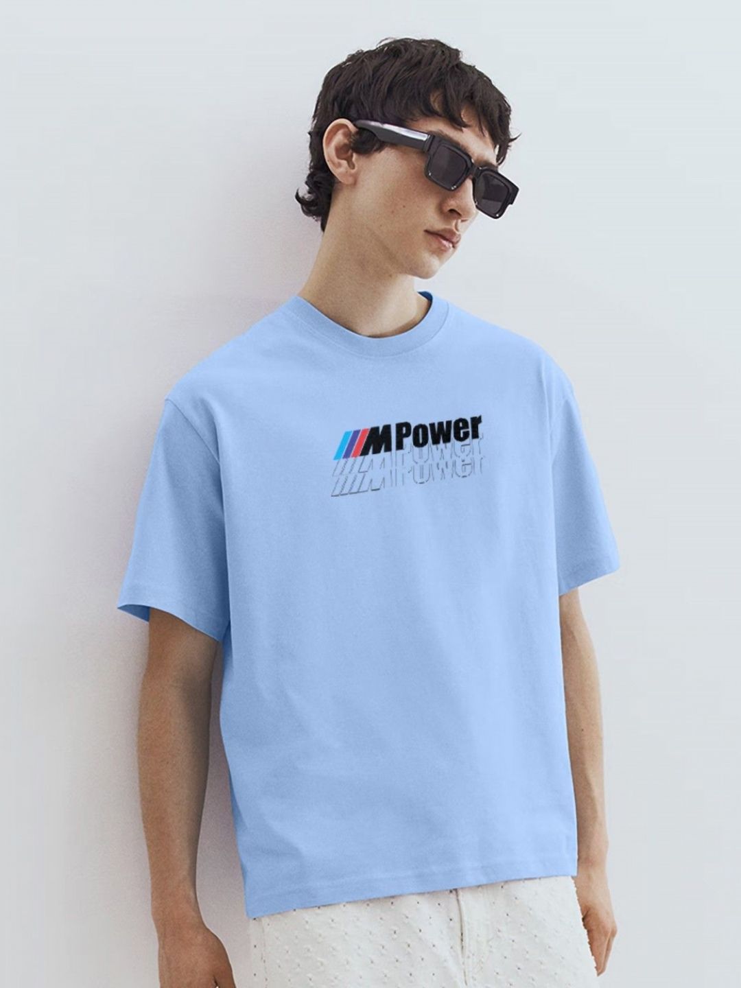 TOGS & TERRE Men Typography Printed Round Neck Cotton Oversized T-shirt