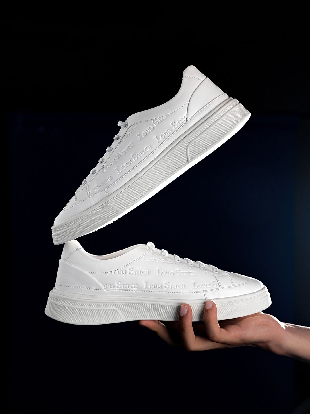 LOUIS STITCH Men Lightweight Lace-Up Sneakers