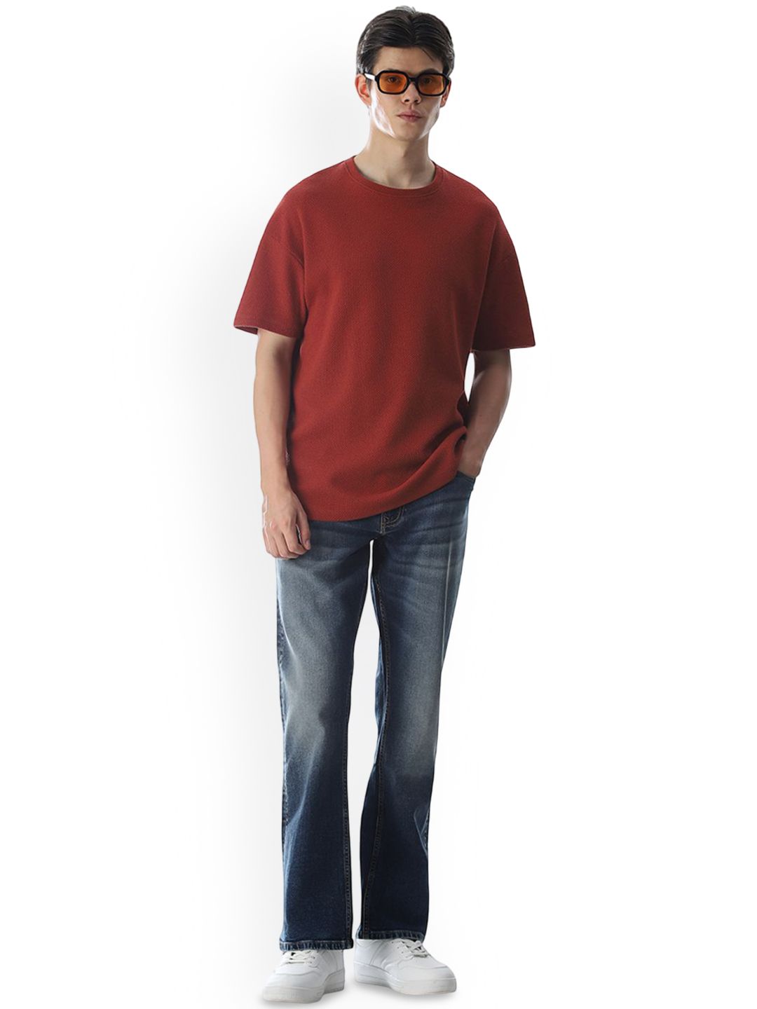 Skinny Fit Low-Rise Heavy Fade Stretchable Jeans