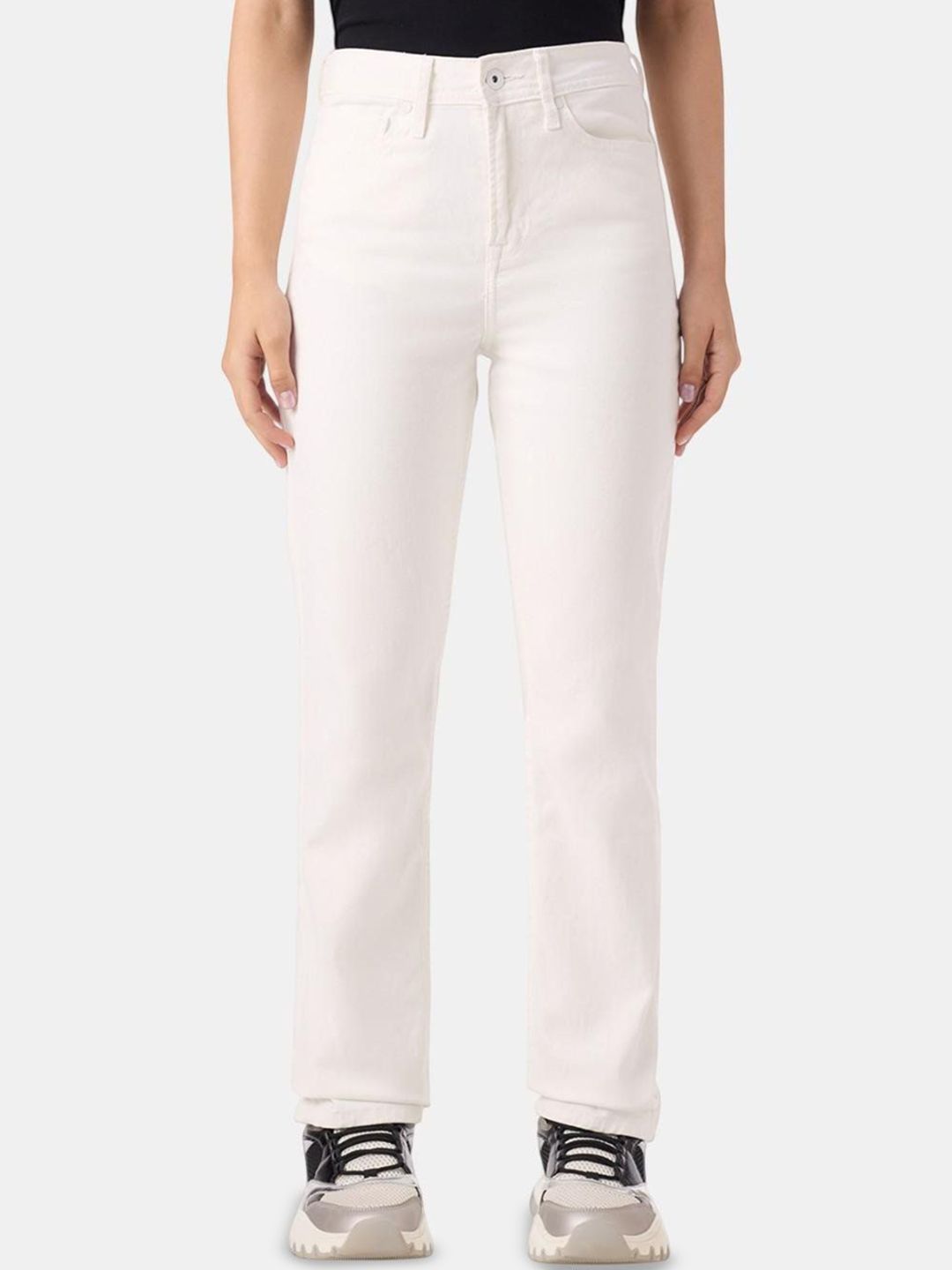 Pepe Jeans Women Classic Straight Fit High-Rise Jeans
