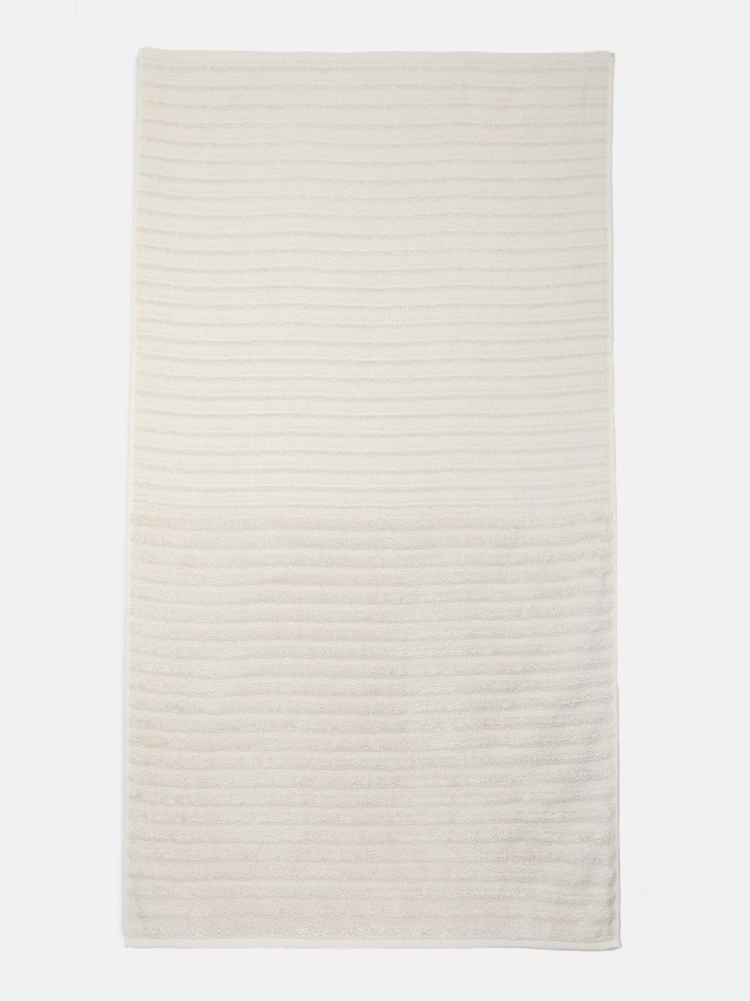 Cayman Beige Striped Cotton 500 GSM Bath Towel