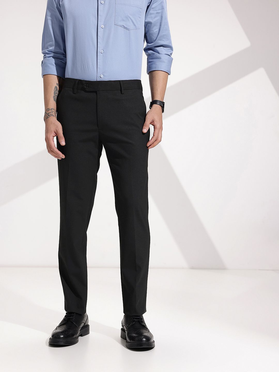 INVICTUS Men Slim Fit Formal Trousers