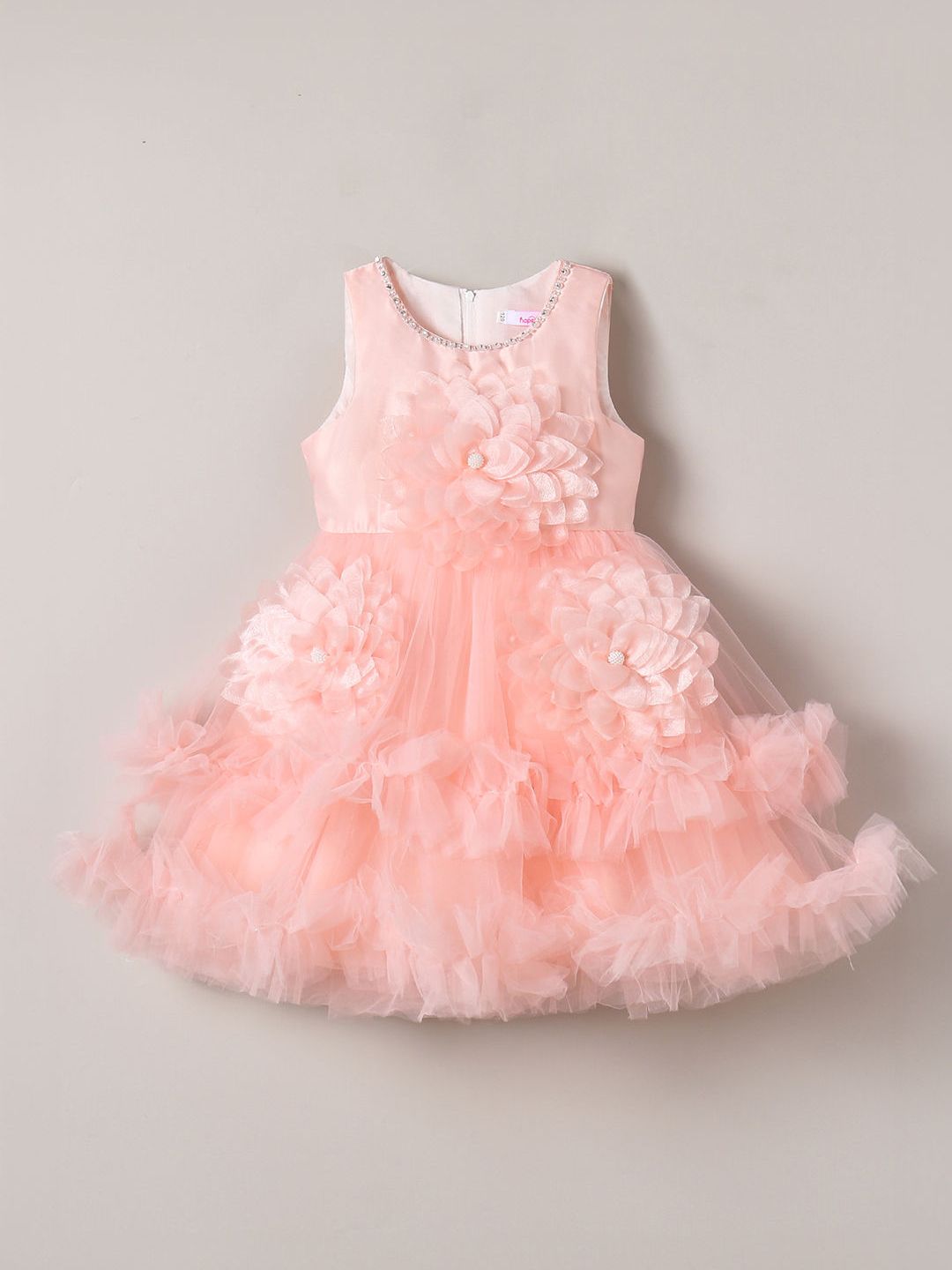 Hopscotch Girls Polyester Fit & Flare Dresses