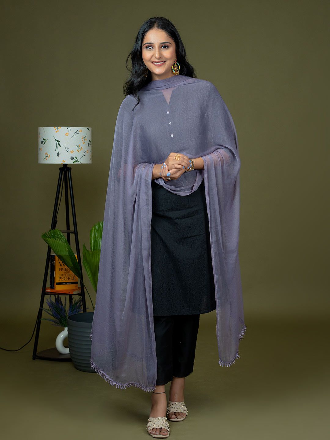 HELLA FASHIONS Chiffon Dupatta