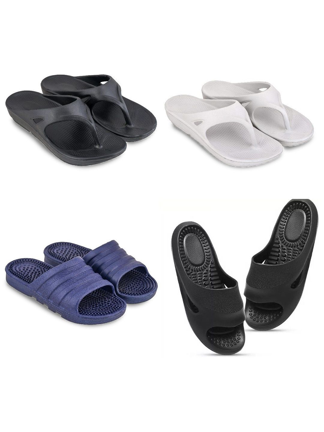 Feel alive Men Set Of 4 Thong Flip-Flops
