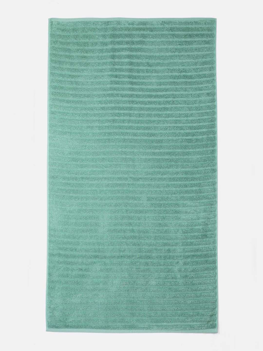 Cayman Green Striped Cotton 500 GSM Bath Towel