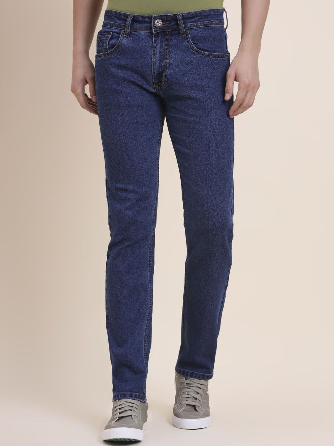 Greenfibre Men Slim Fit Low-Rise Cotton Jeans
