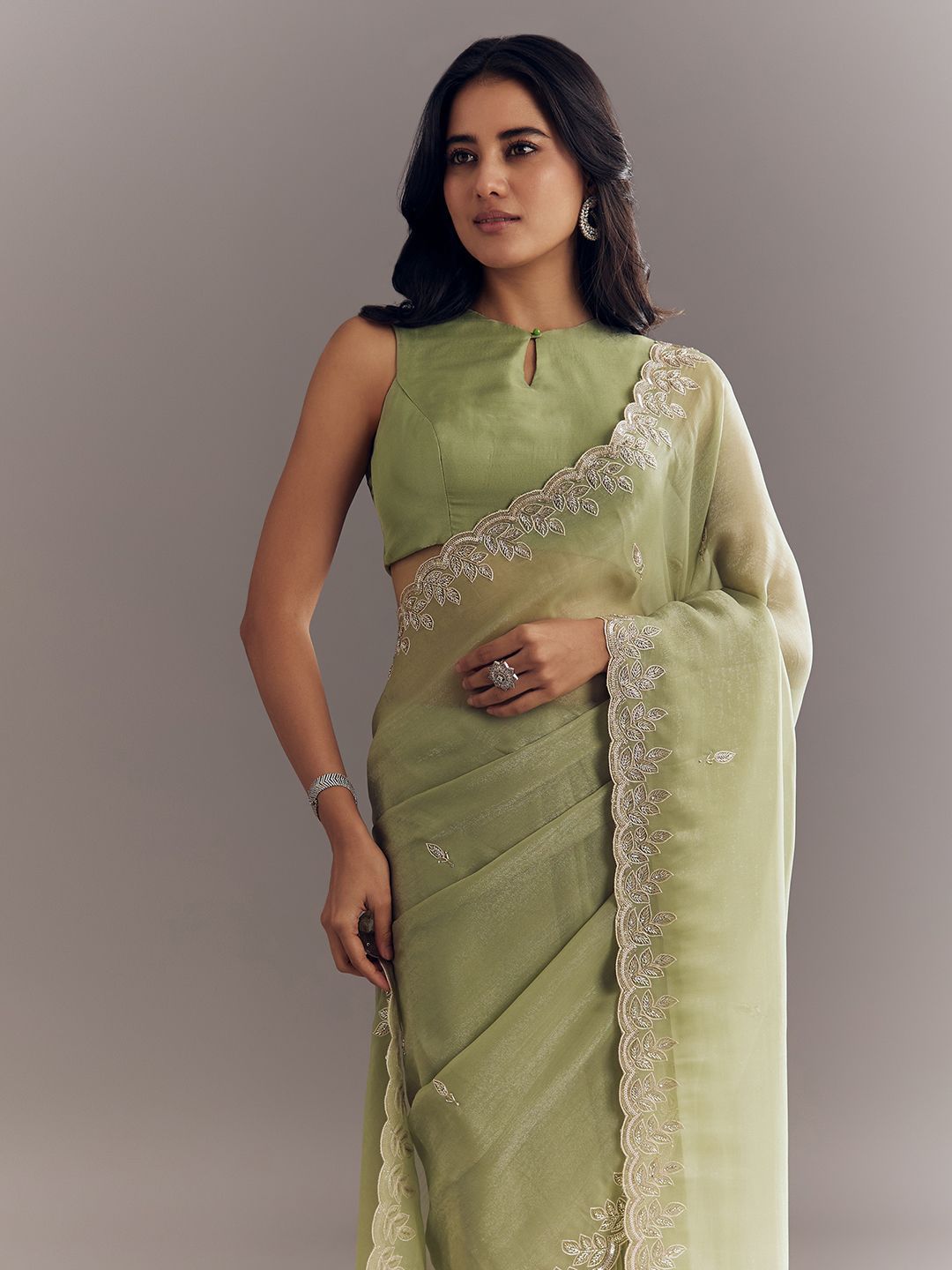 KALKI Fashion KALKI Fashion Floral Embellished Saree