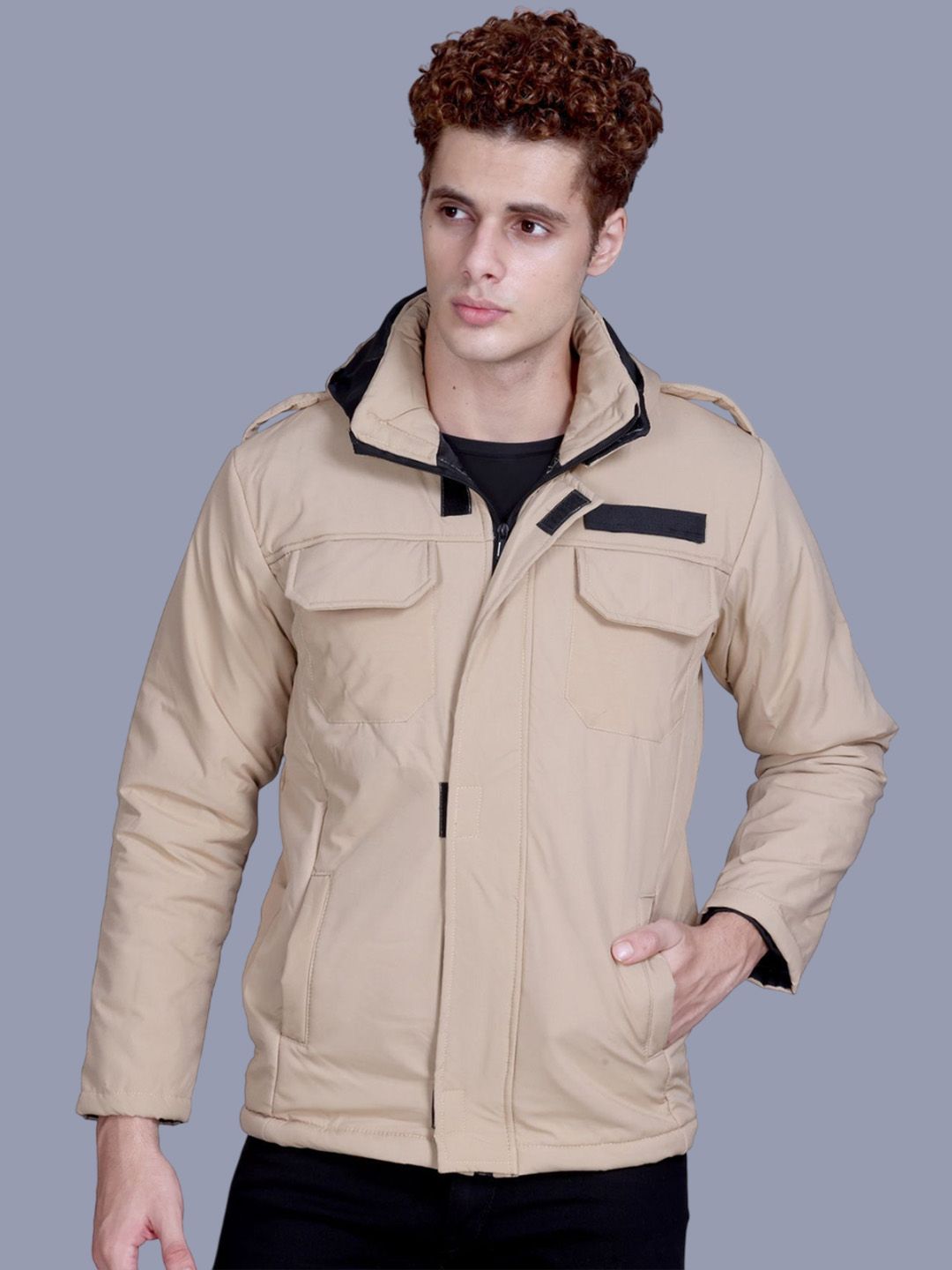 SANHOK Stand Collar Lightweight Puffer Jacket