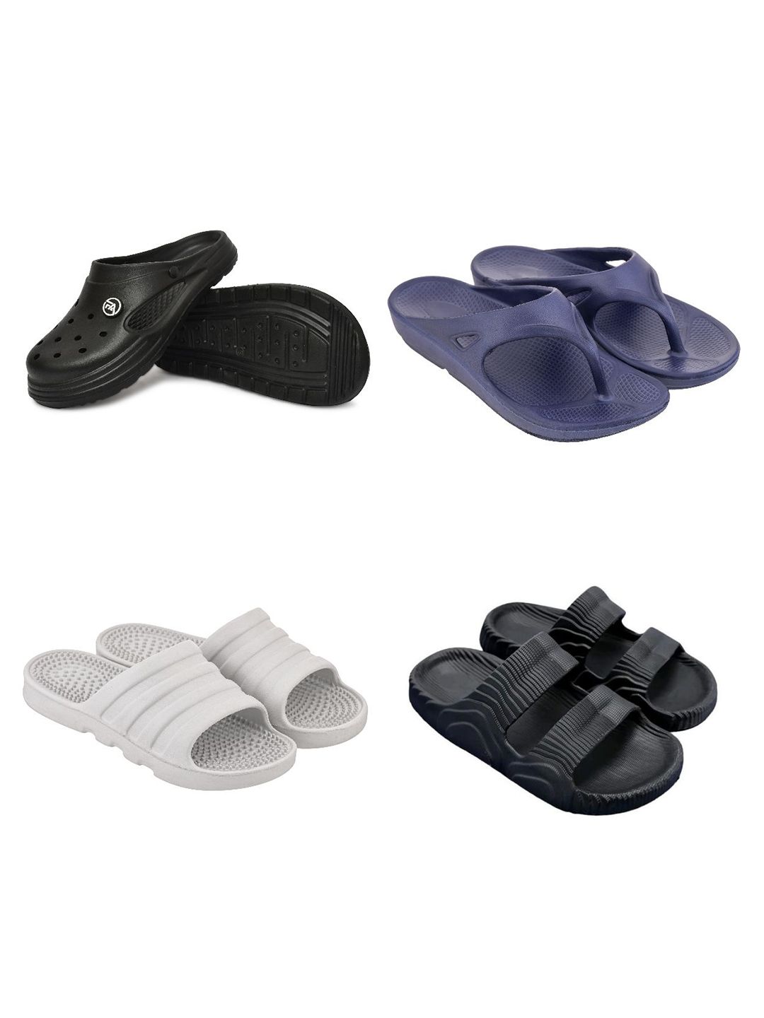 Feel alive Men Set Of 4  Clogs