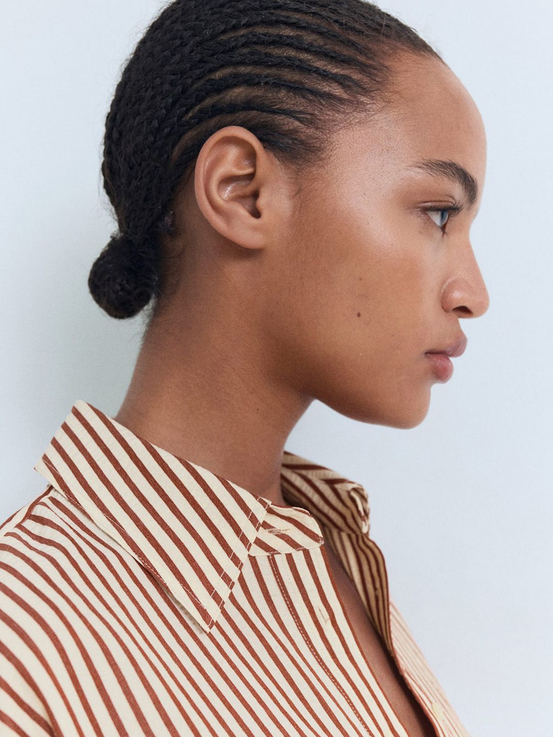 Striped High-Low Shirt