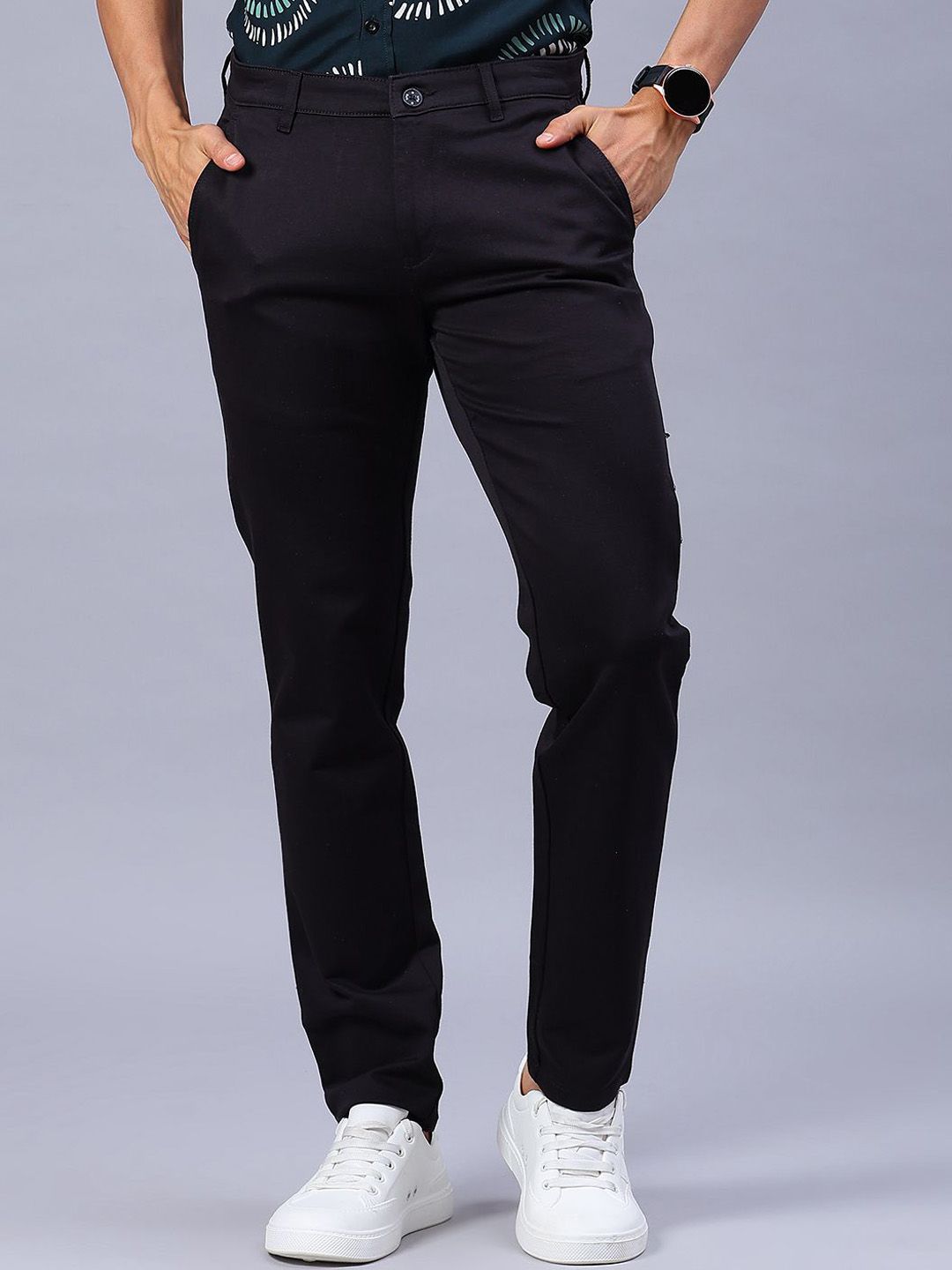 V-Mart Men Regular Fit Mid-Rise Cotton Trouser