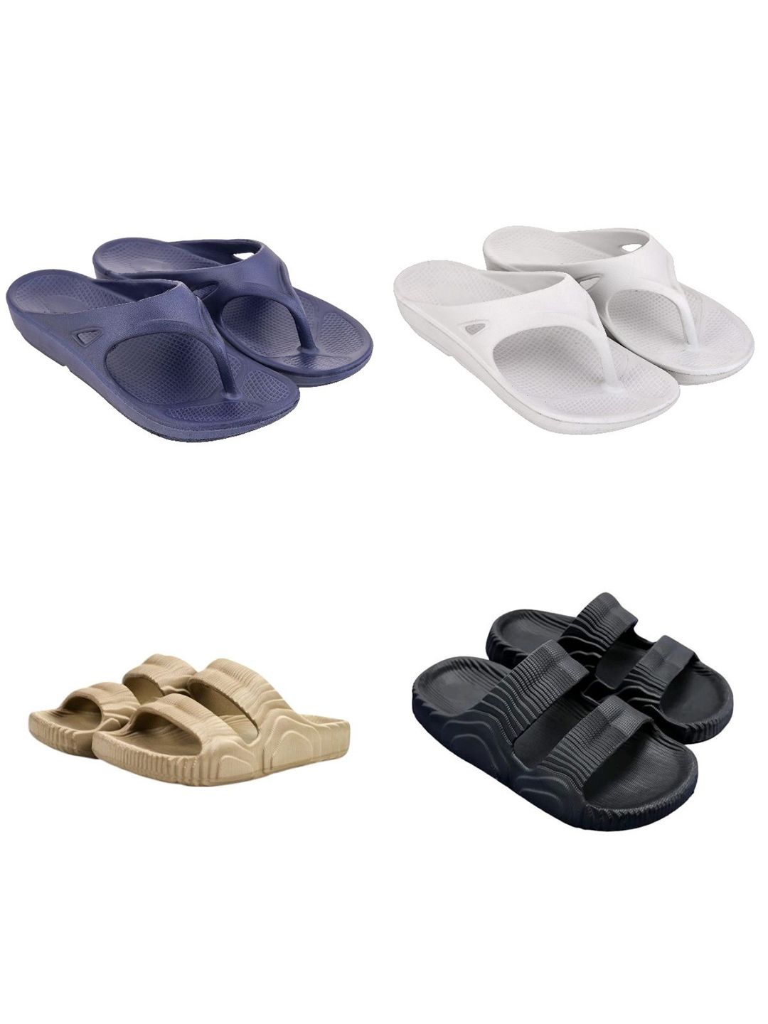 Feel alive Men Pack of 4  Lightweight Clogs