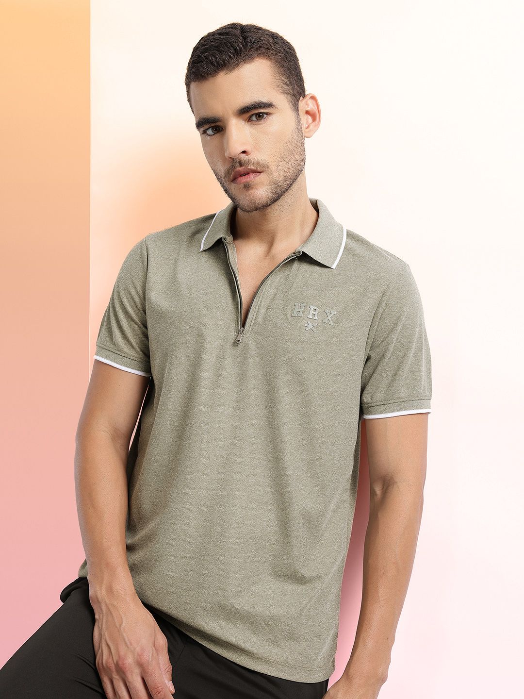 HRX by Hrithik Roshan Men Polo Collar T-shirt
