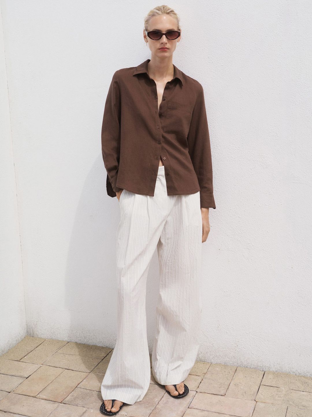 Spread Collar Relaxed Fit Casual Shirt