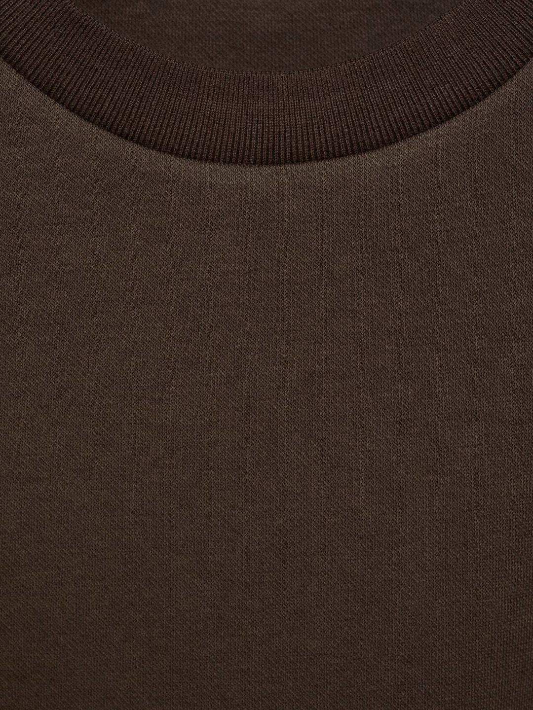 Drop-Shoulder Sleeves Crop Relaxed Fit T-shirt
