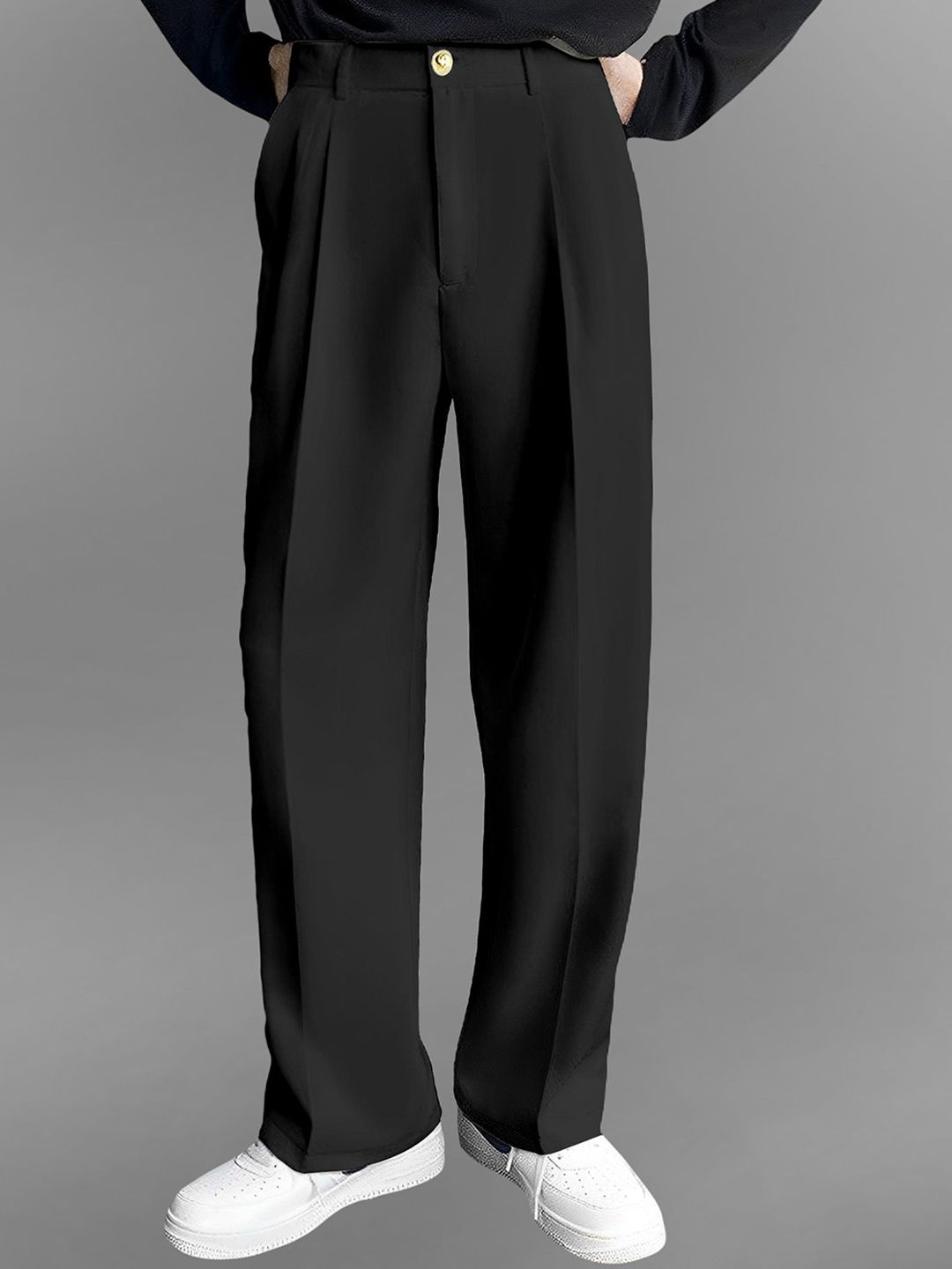 Buy TRIBE Men Relaxed Loose Fit Pleated Korean Pant - Trousers for Men  36352889 | Myntra