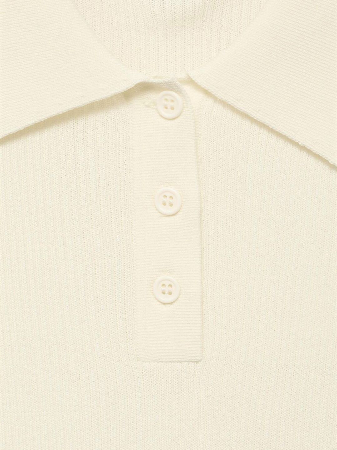 Ribbed Polo Collar Slim Fit T-shirt