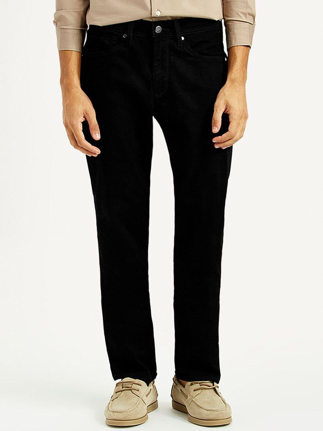 Levis Men Classic Tapered Fit Mid-Rise Stretchable Jeans