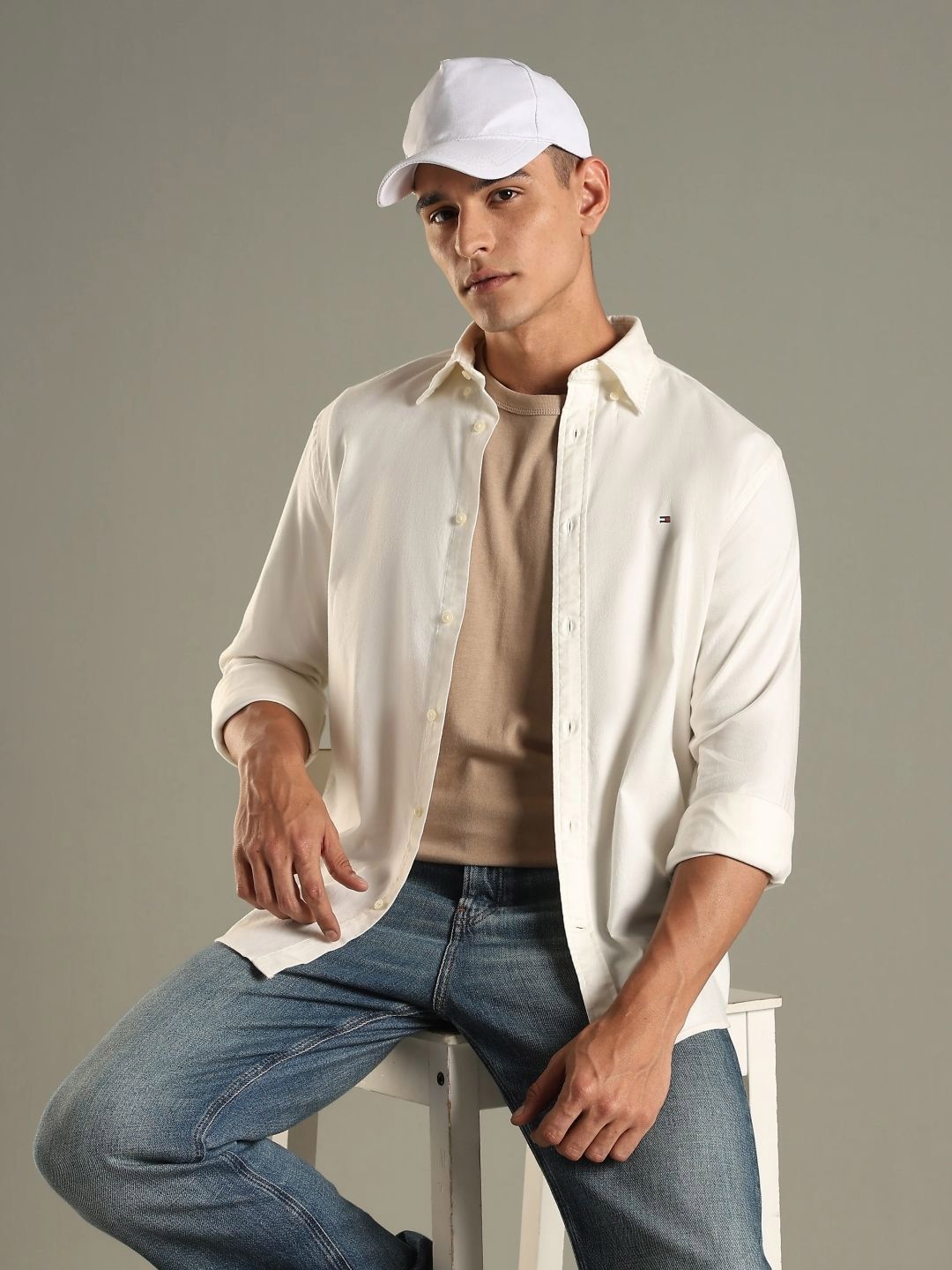 Tommy Hilfiger Tommy Hilfiger Button-Down Collar Pure Cotton Regular Fit Shirt