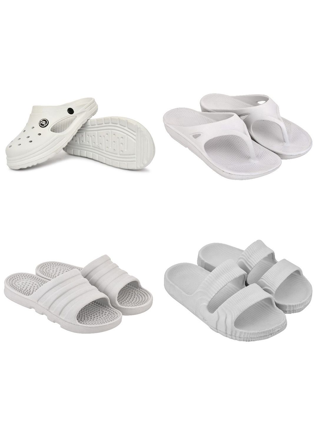 Feel alive Men Set of 4 Lightweight Flip Flops