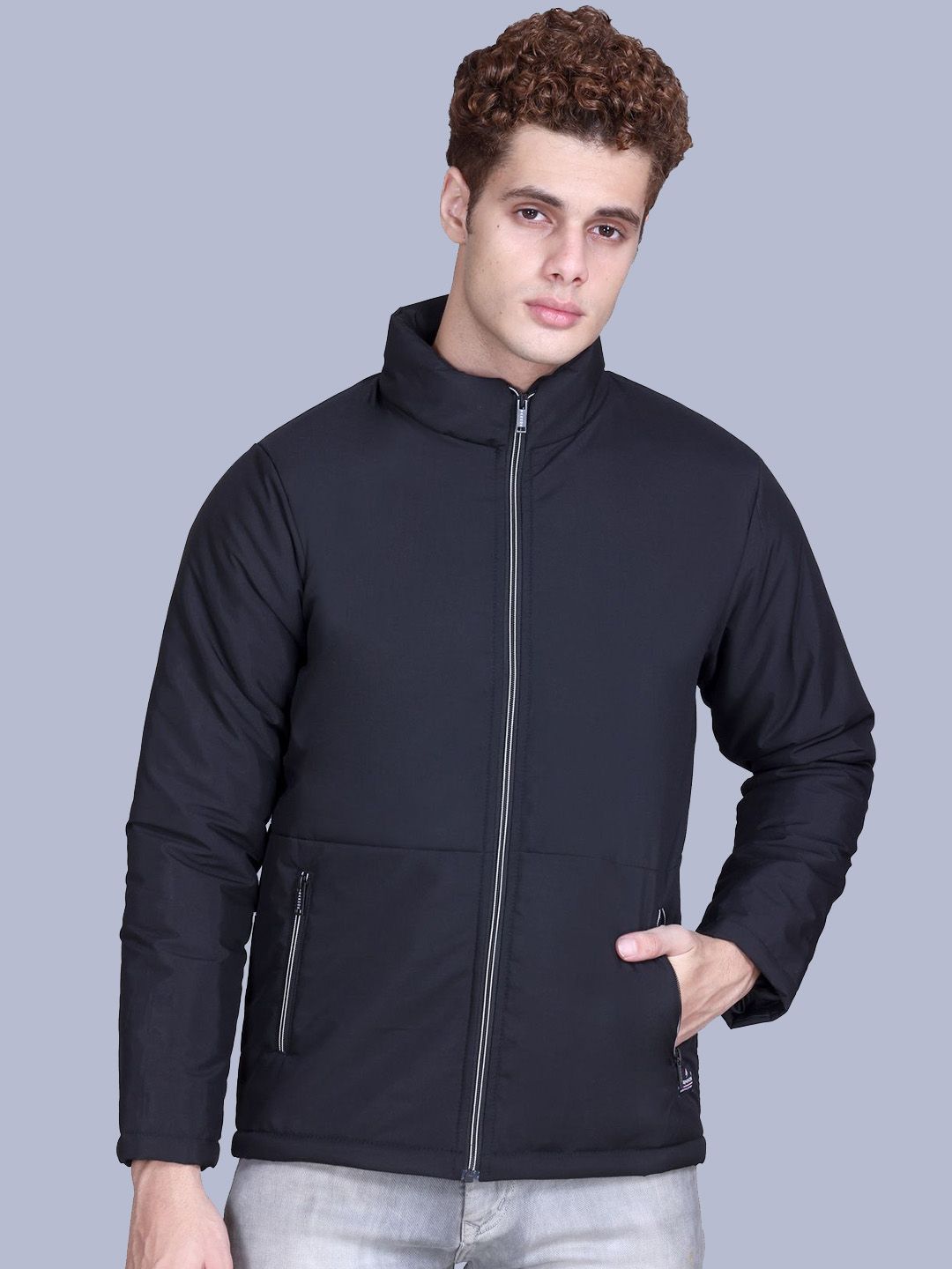 SANHOK Stand Collar Lightweight Puffer Jacket