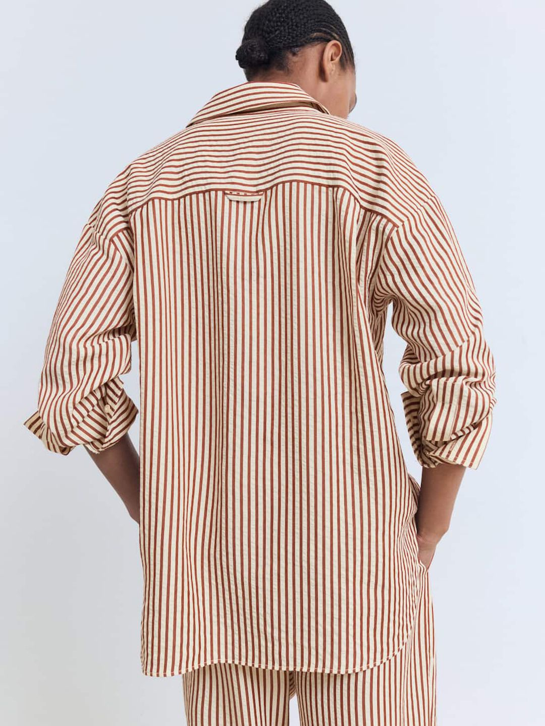 Striped High-Low Shirt