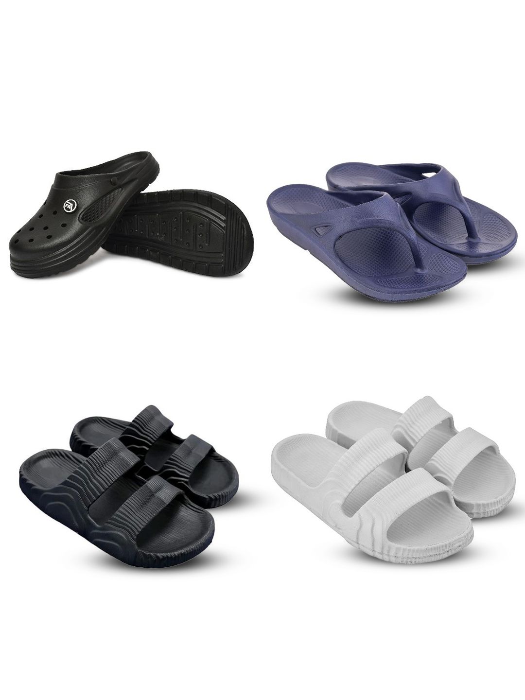 Feel alive Men Set of 4 Flip Flops