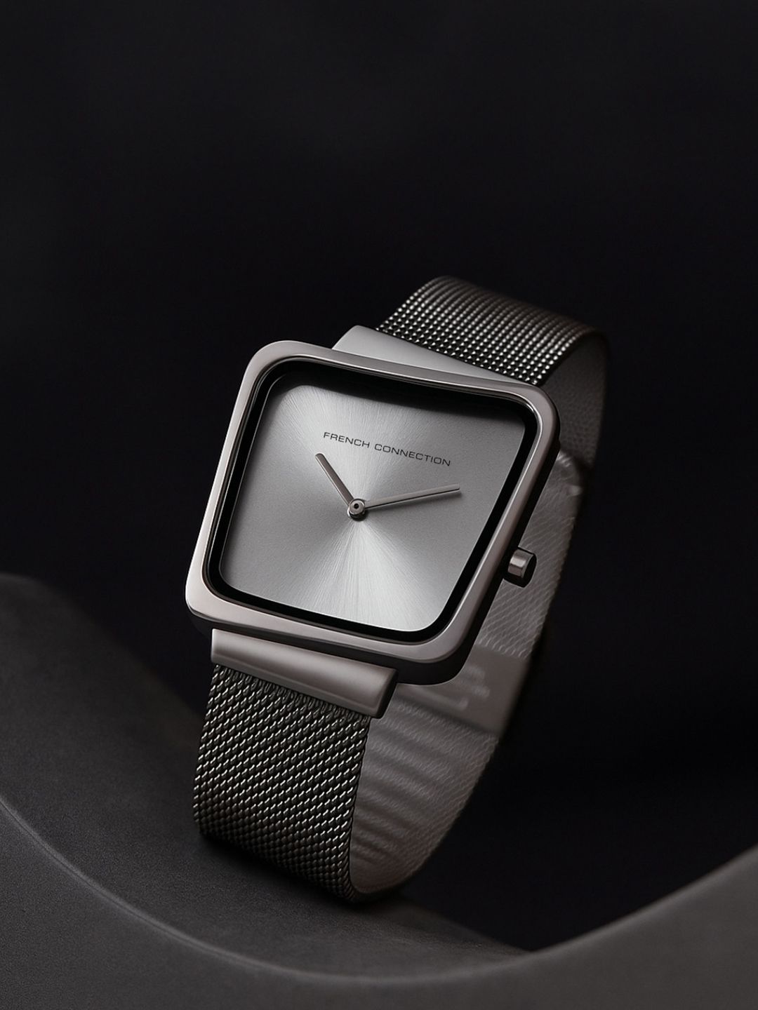 French Connection Eclatia Women Square Dial Bracelet Style Straps Analogue Watch FCU6SM