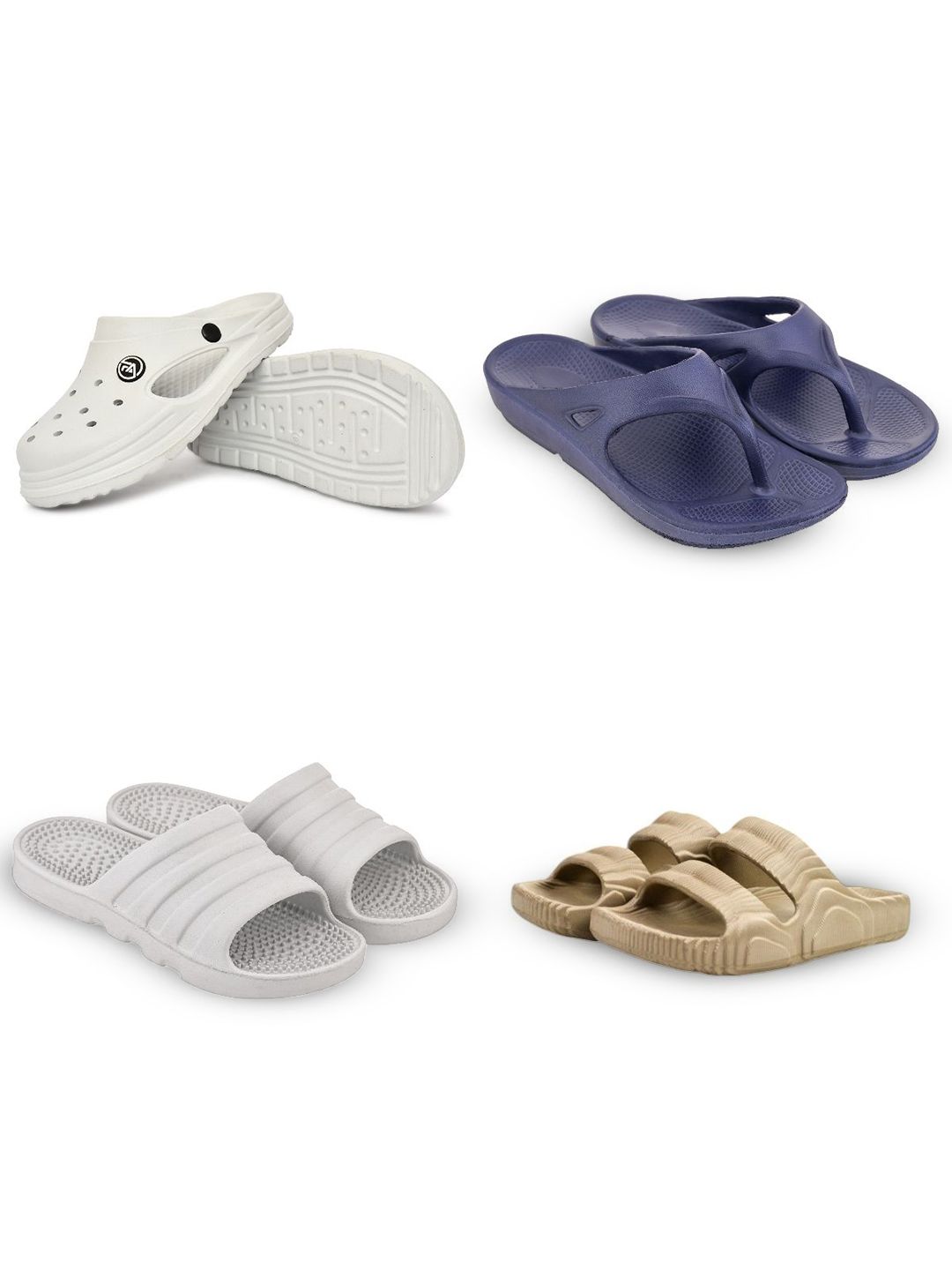 Feel alive Men Set of 4 Clogs & Sliders