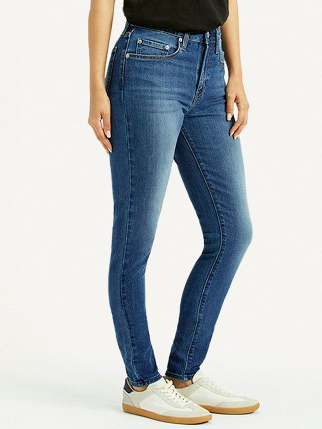 721 Blue Skinny Fit High Rise Jeans