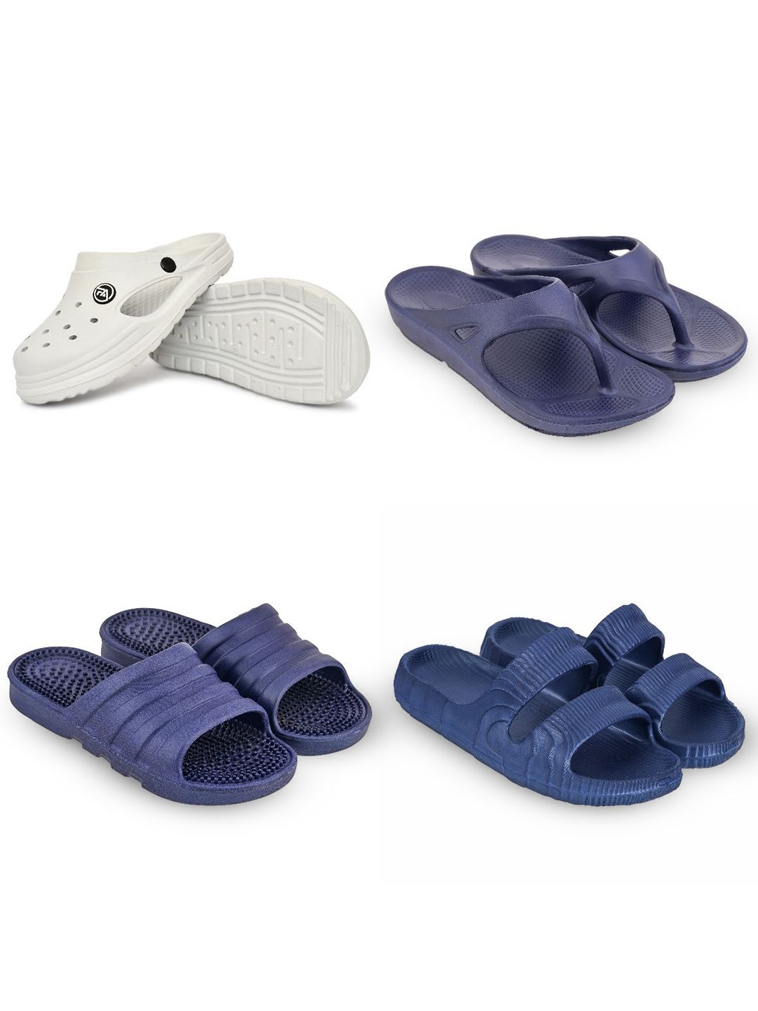 Feel alive Set Of 4 Ultra-Comfortable Lightweight Clogs