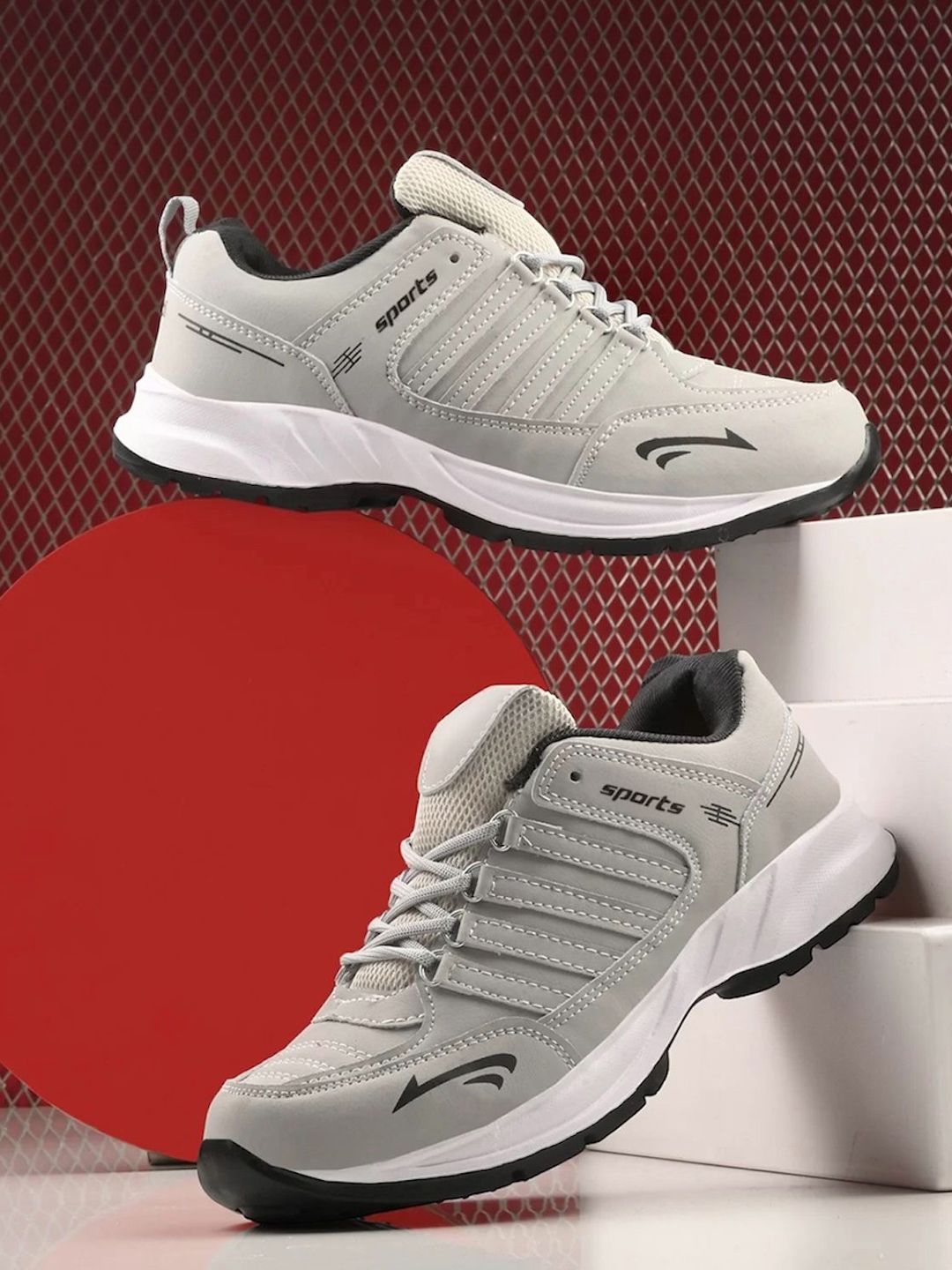 Deflow Men Mesh Lace-Ups Walking Shoes