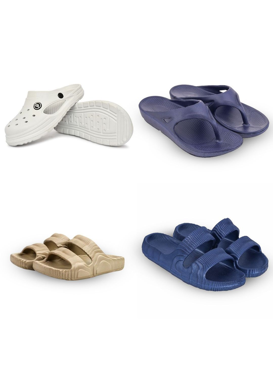 Feel alive Men Set Of 4 Lightweight Sliders