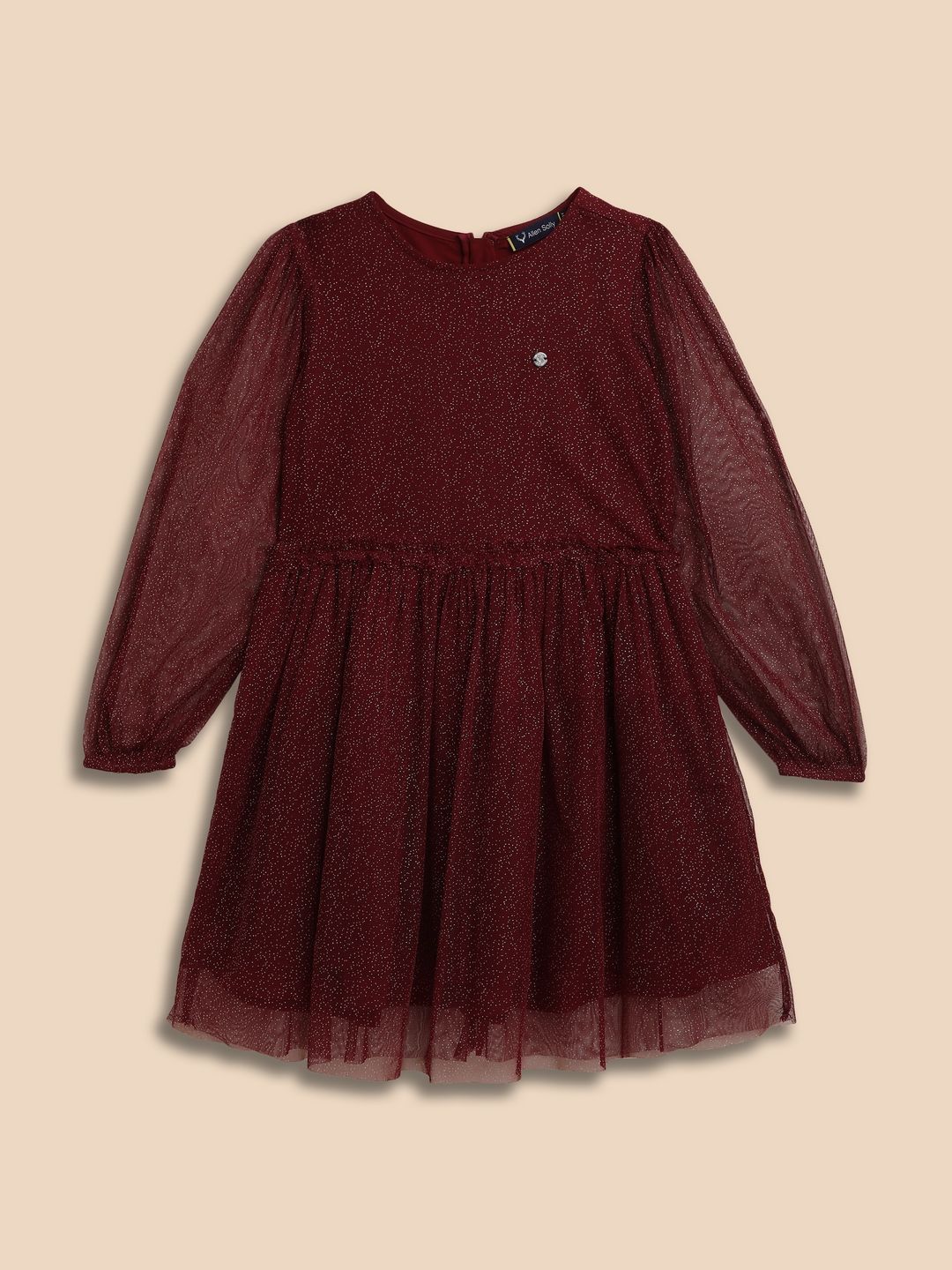 Allen Solly Junior Girls Embellished Fit & Flare Dress