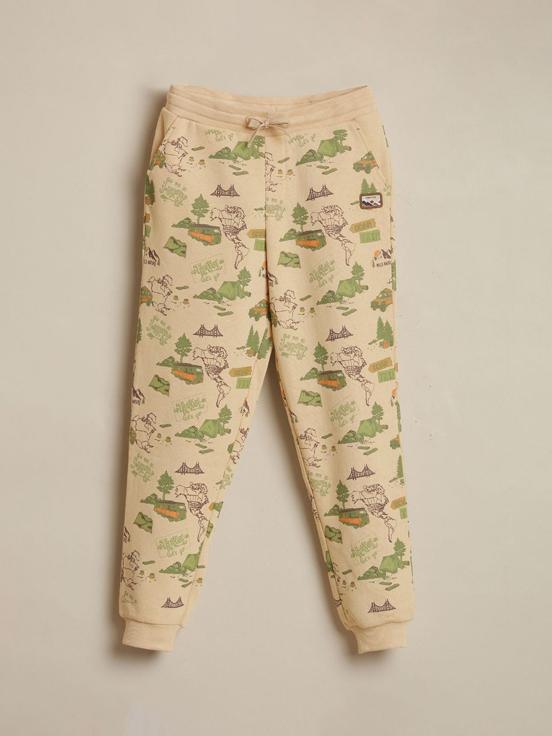 Allen Solly Junior Allen Solly Junior Boys Mid Rise Abstract Printed Joggers