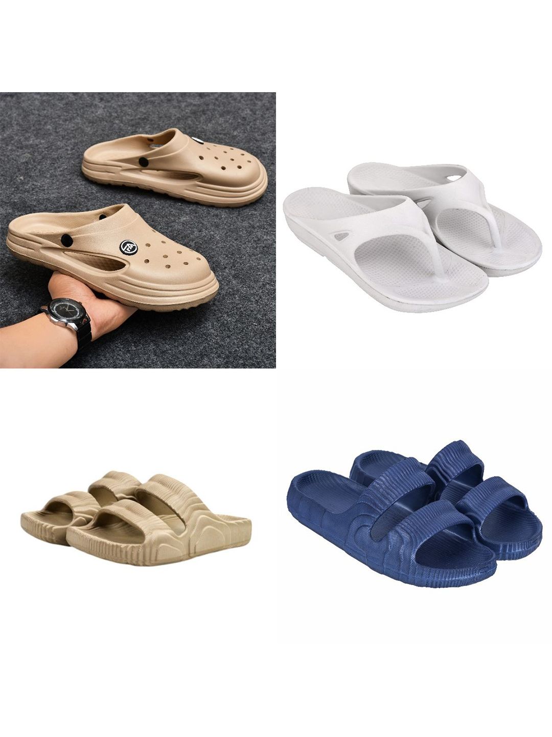 Feel alive Men Pack Of 4 Clogs