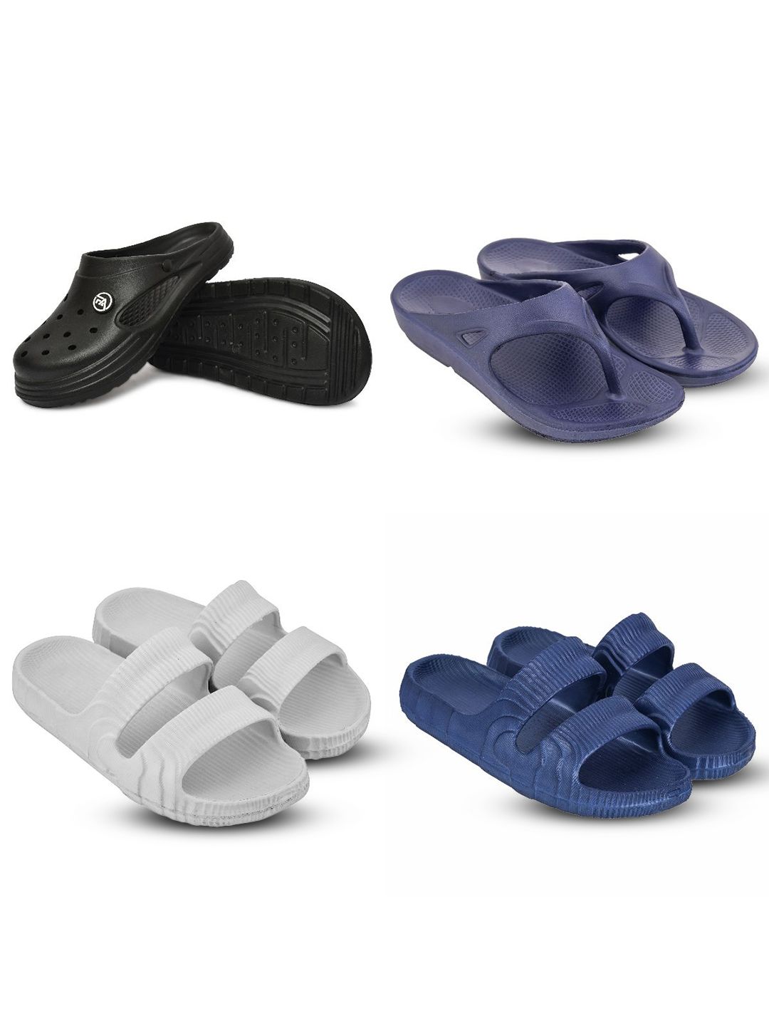 Feel alive Men Set Of 4 Lightweight Sliders