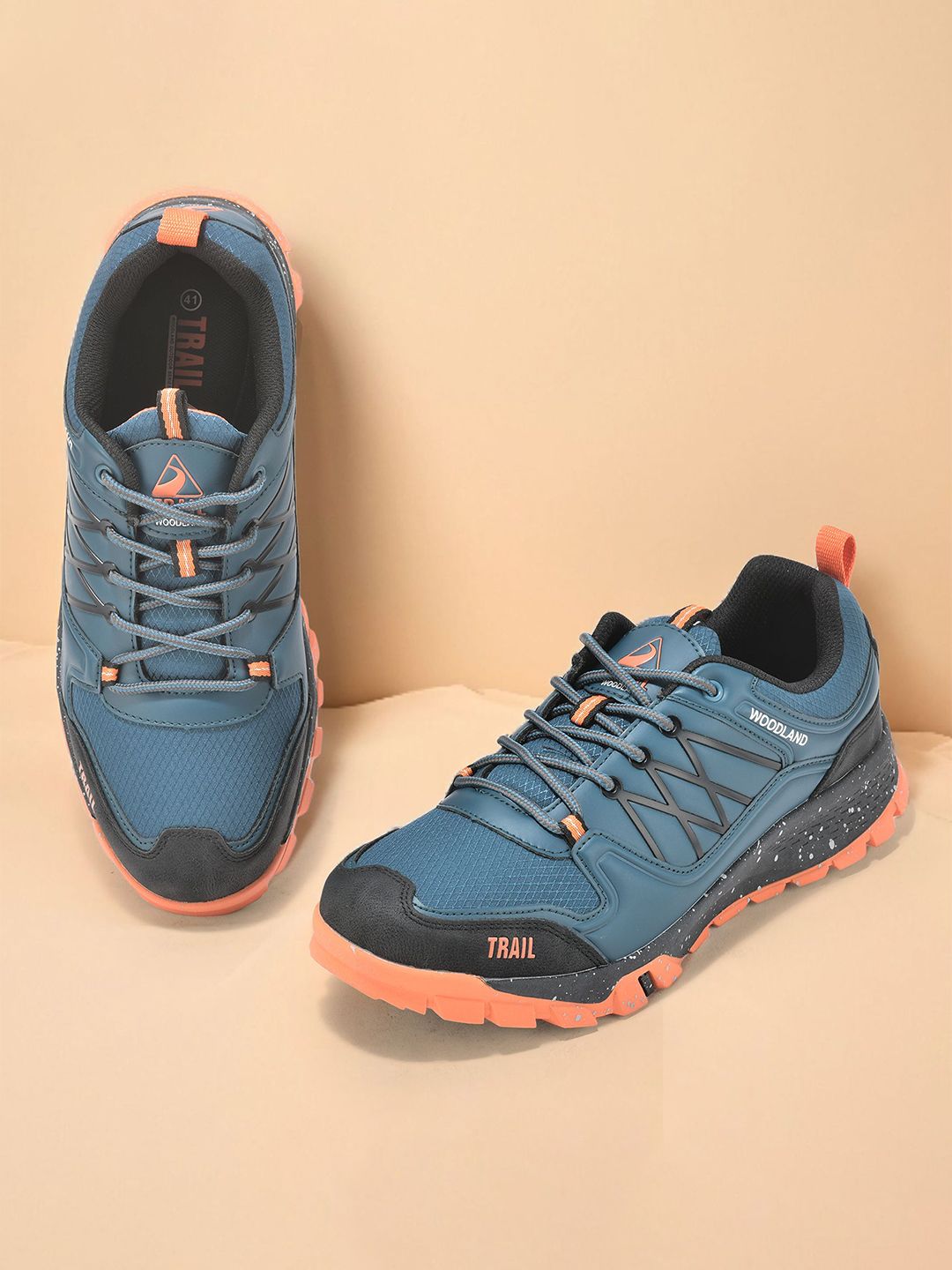 Woodland Men Mesh Walking Non-Marking Shoes