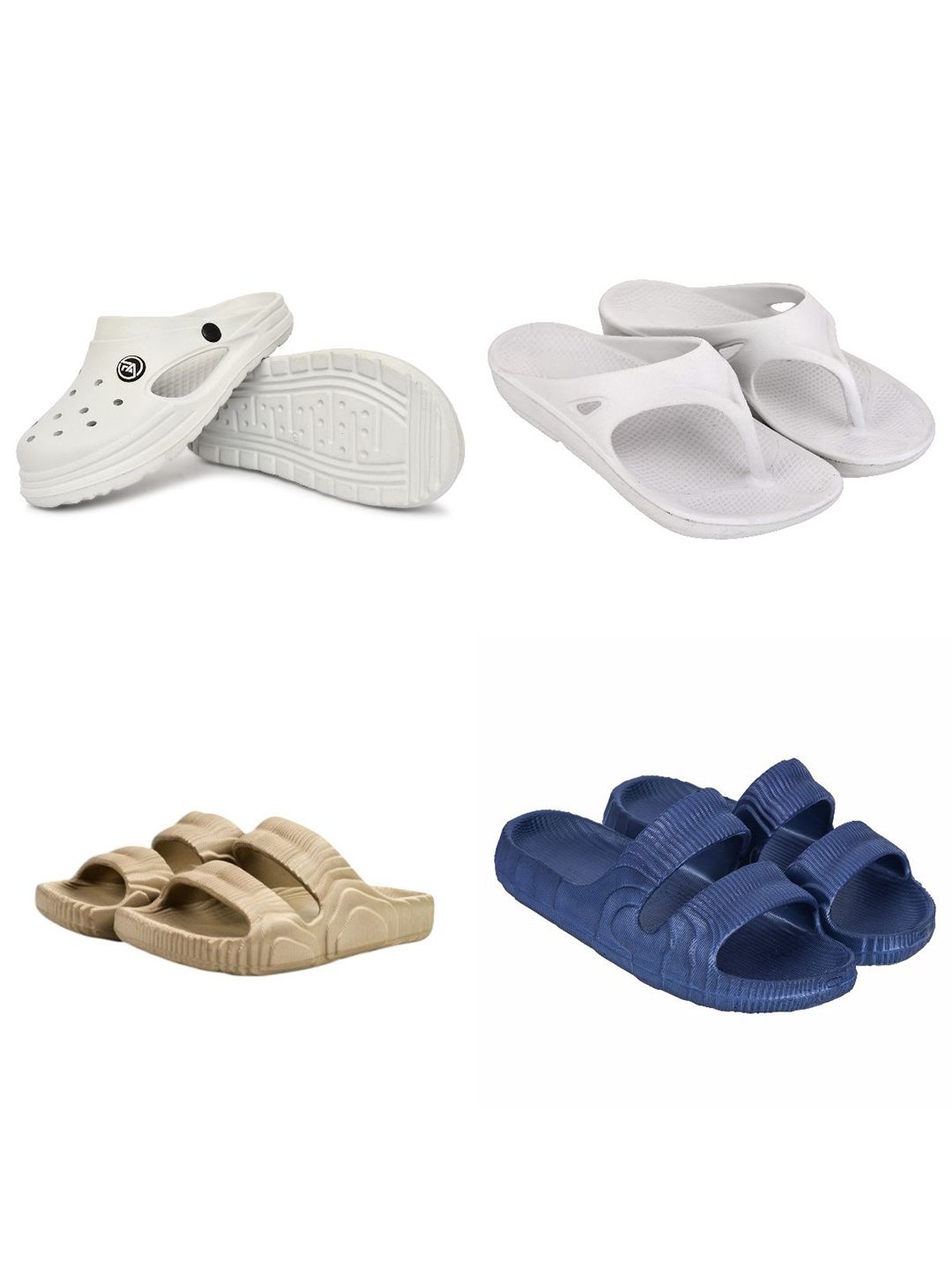 Feel alive Set Of 4 Ultra-Comfortable Lightweight Clogs