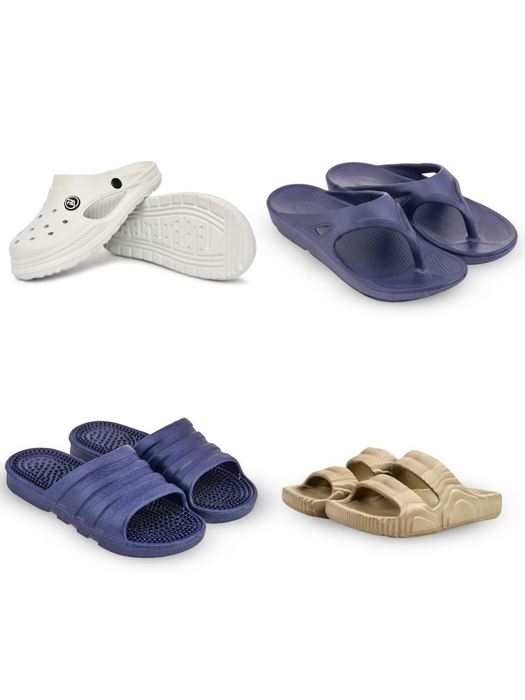 Feel alive Set Of 4 Ultra-Comfortable Lightweight Clogs