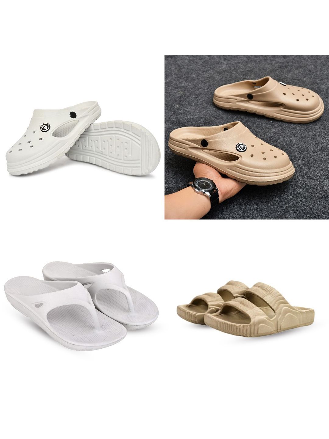 Feel alive Men Set of 3 Lightweight Flip Flops