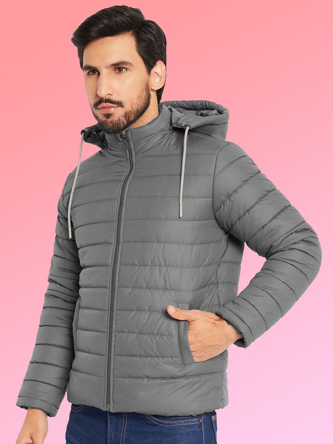 VERO AMORE Hooded Lightweight Puffer Jacket