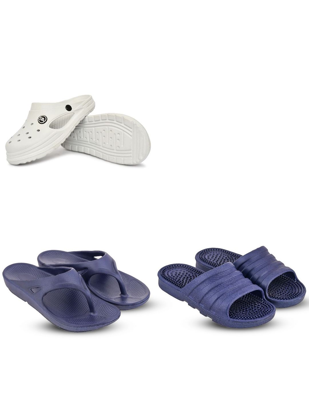 Feel alive Men Set of 3 Lightweight Flip Flops
