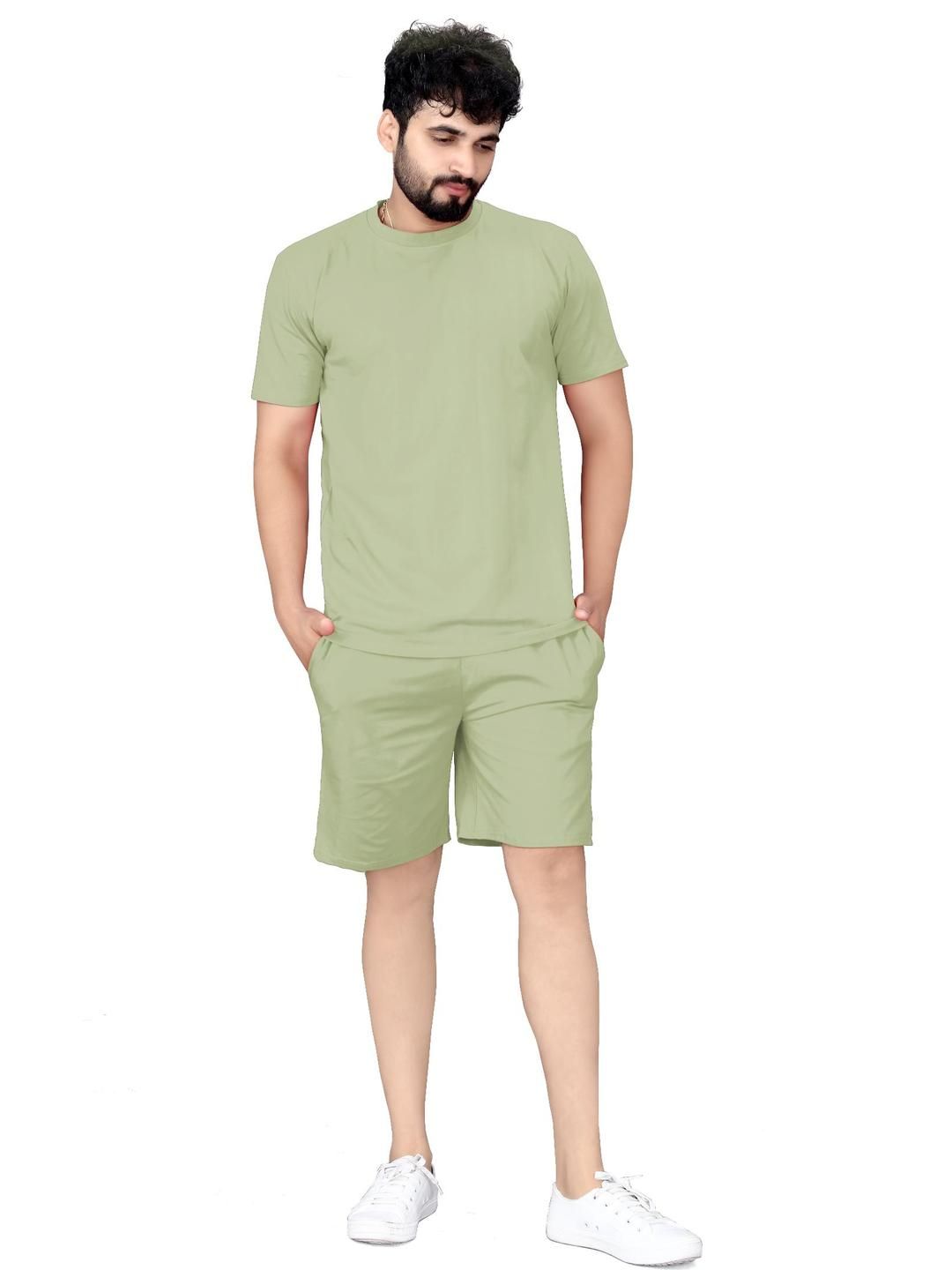 SATPURUSH Men Cotton Relaxed Fit T-Shirt & Shorts Night suit