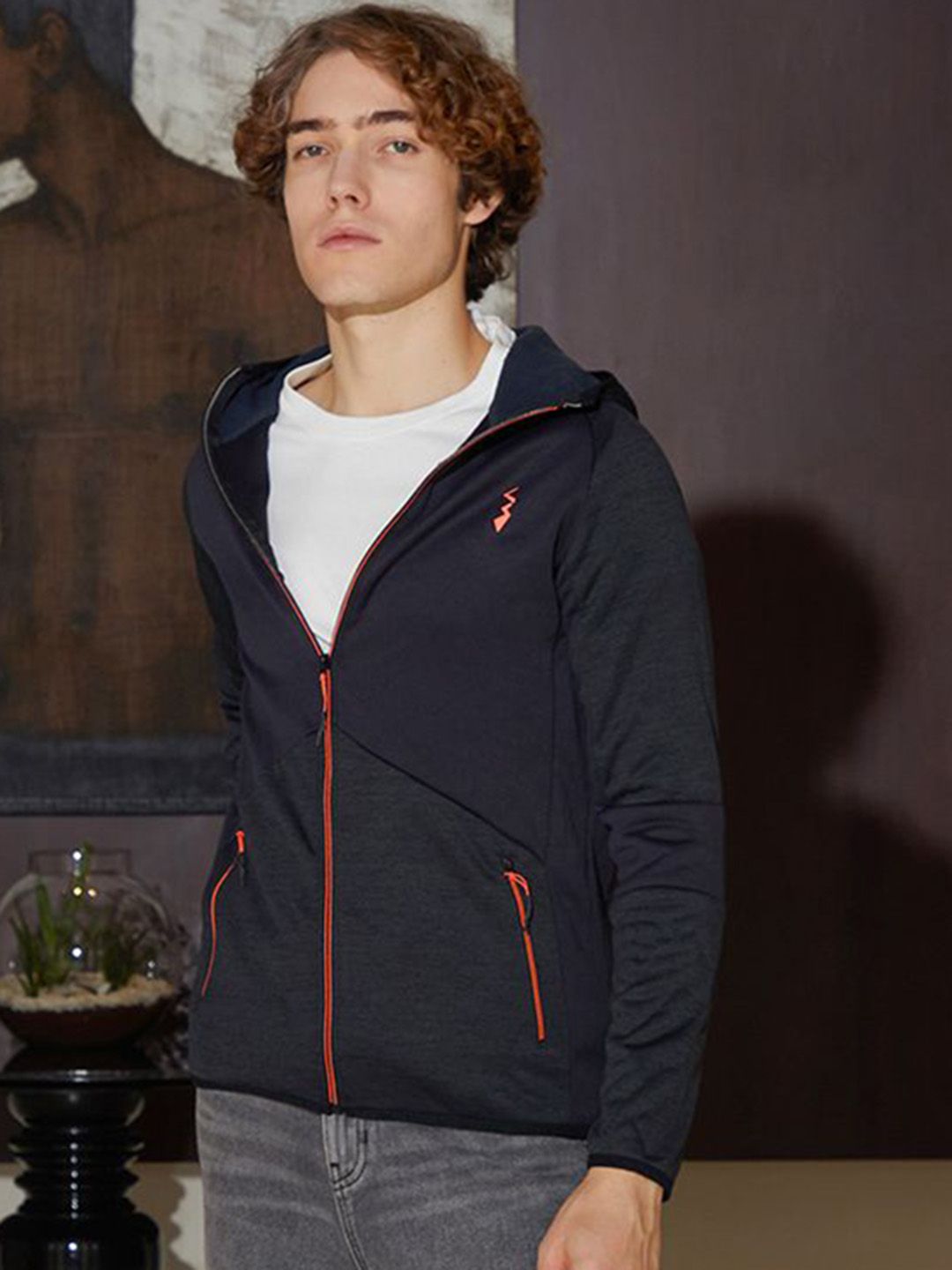 CAHOOT Men Hooded Solid Lightweight Biker Jacket